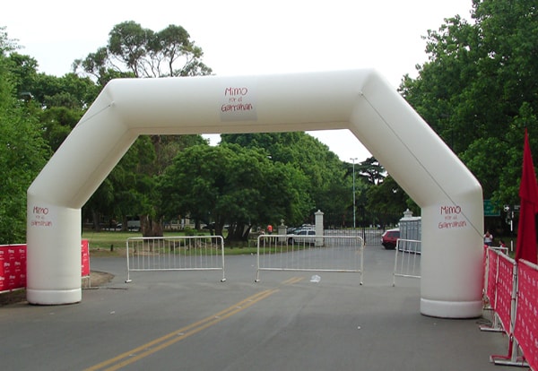 alquiler de inflable arco de maraton arco de llegada arco de salida
