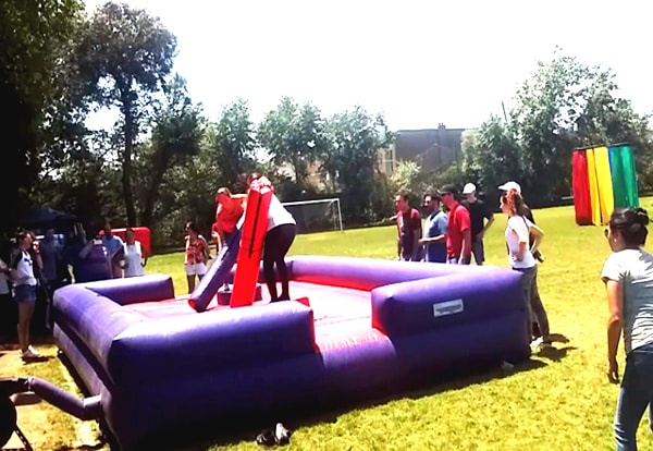 inflable ninos adultos los gladiadores