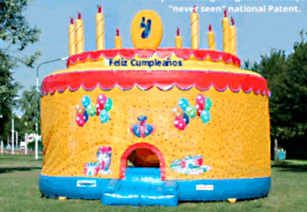 alquiler de inflable infantil la torta gigante