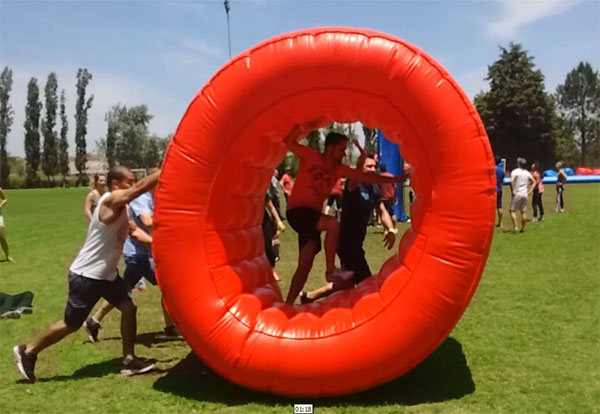 alquiler de inflable ruedas anfibias